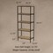 Hastings Home 5-Tier Bookshelf, Open Industrial Style Etagere Shelving Unit for Decoration, Storage and Display 739037ZCY - alternate 2